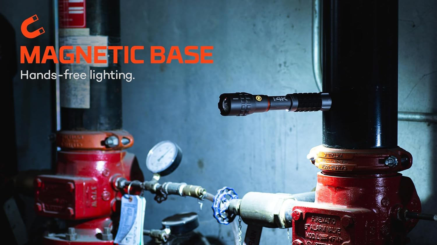 NEBO Slyde King 4K &ndash; 4,000 Lumen USB‑C Rechargeable Flashlight + 1,000 Lumen COB Work Light | 7 Modes with 4X Zoom, Magnetic Base, IPX7 Waterproof &ndash; Tradesman, DIY, Camping, Emergencies image number 6