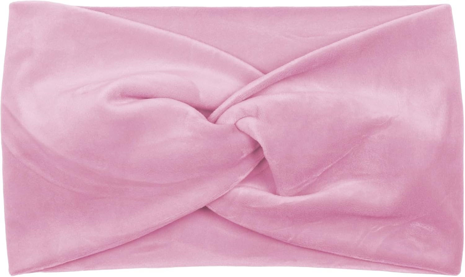 Stylebreaker 04026040 Women'S Velvet Look Headband with Twist Knots, Warm Hair Band, Headband, Hair Accessories, Colour: Pink