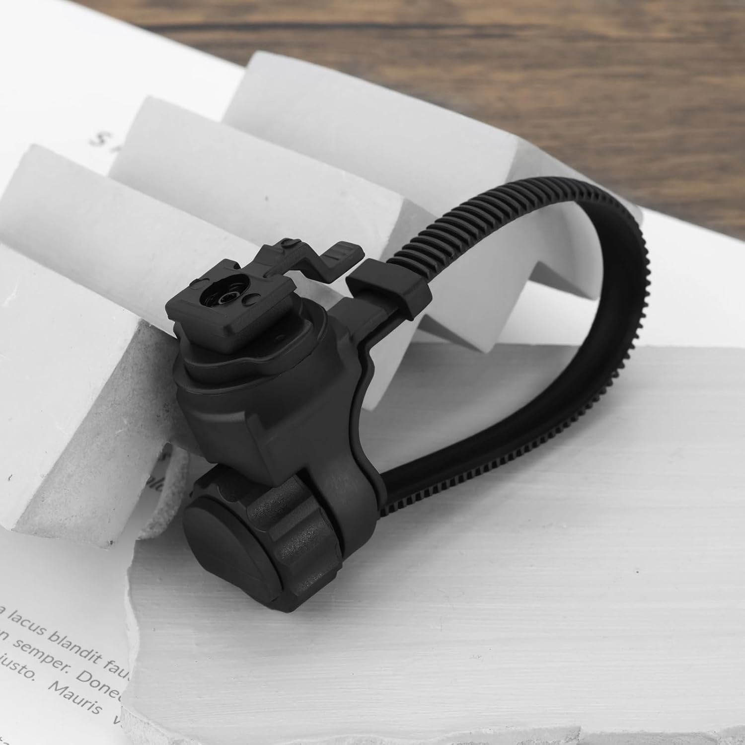 LT Easiyl 1Pc Bike Light Mount Tension Strap Mount Compatible with Bontrager Compatible with Ion Pro RT Bicycle Light Flashlight Front Light Black image number 2