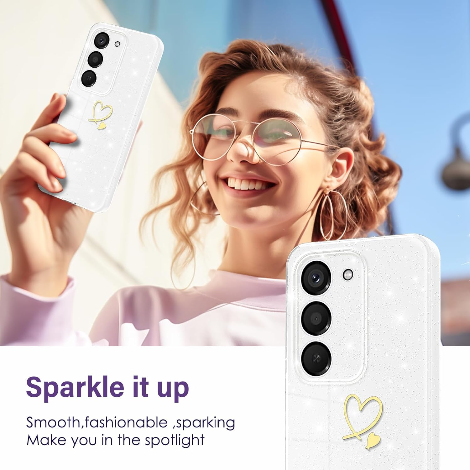 Case for Xiaomi Redmi 15 4G / 5G (EU Version) Glitter Love Silicone Soft TPU Protective Case Shockproof Protection Bumper Case Ultra Thin Scratch-Resistant Mobile Phone Case for Redmi 15 5G/4G image number 4