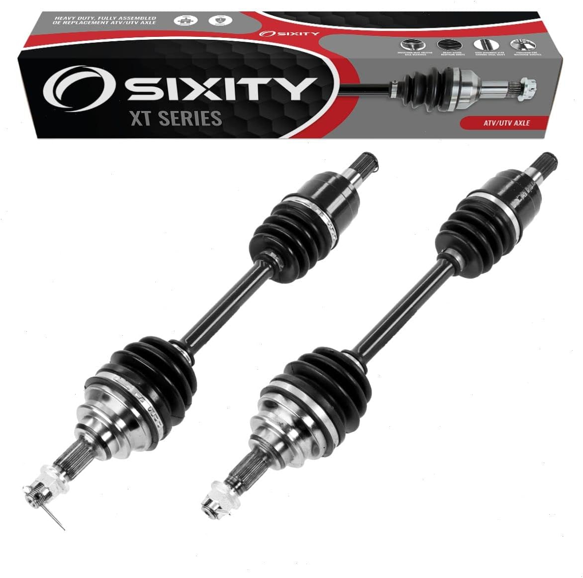 2 Pc Sixity XT Front Left Right Axles Compatible with Honda TRX500FA Fourtrax Foreman Rubicon TRX500FE 4X4 ES TRX500FGA Gpscape TRX500FM TRX500FPA at W Power Steering with EPS TRX500FPE TRX500FPM