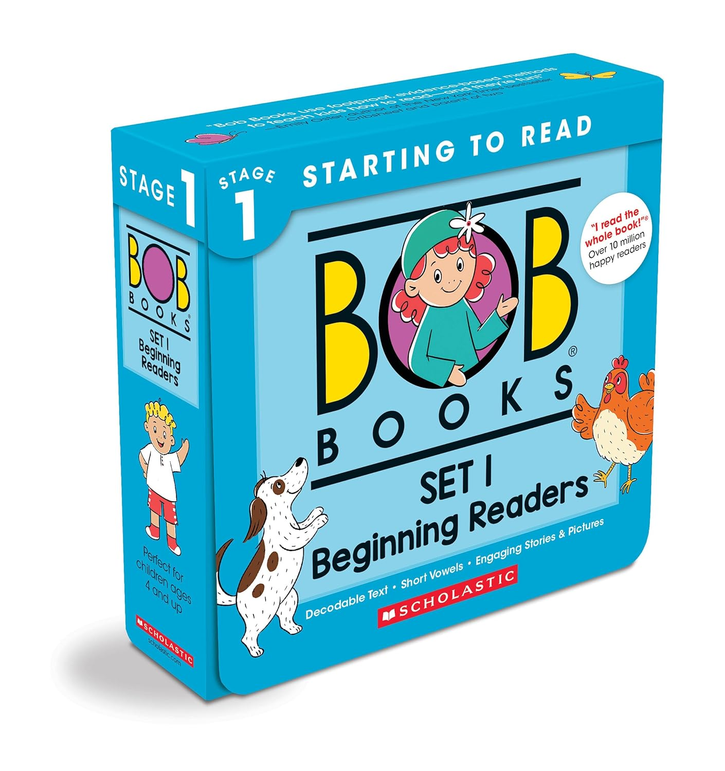 Bob Books - Set 1: Beginning Readers Box Set | Phonics, Ages 4 and Up, Kindergarten (Stage 1: Starting to Read): 01 image number 1