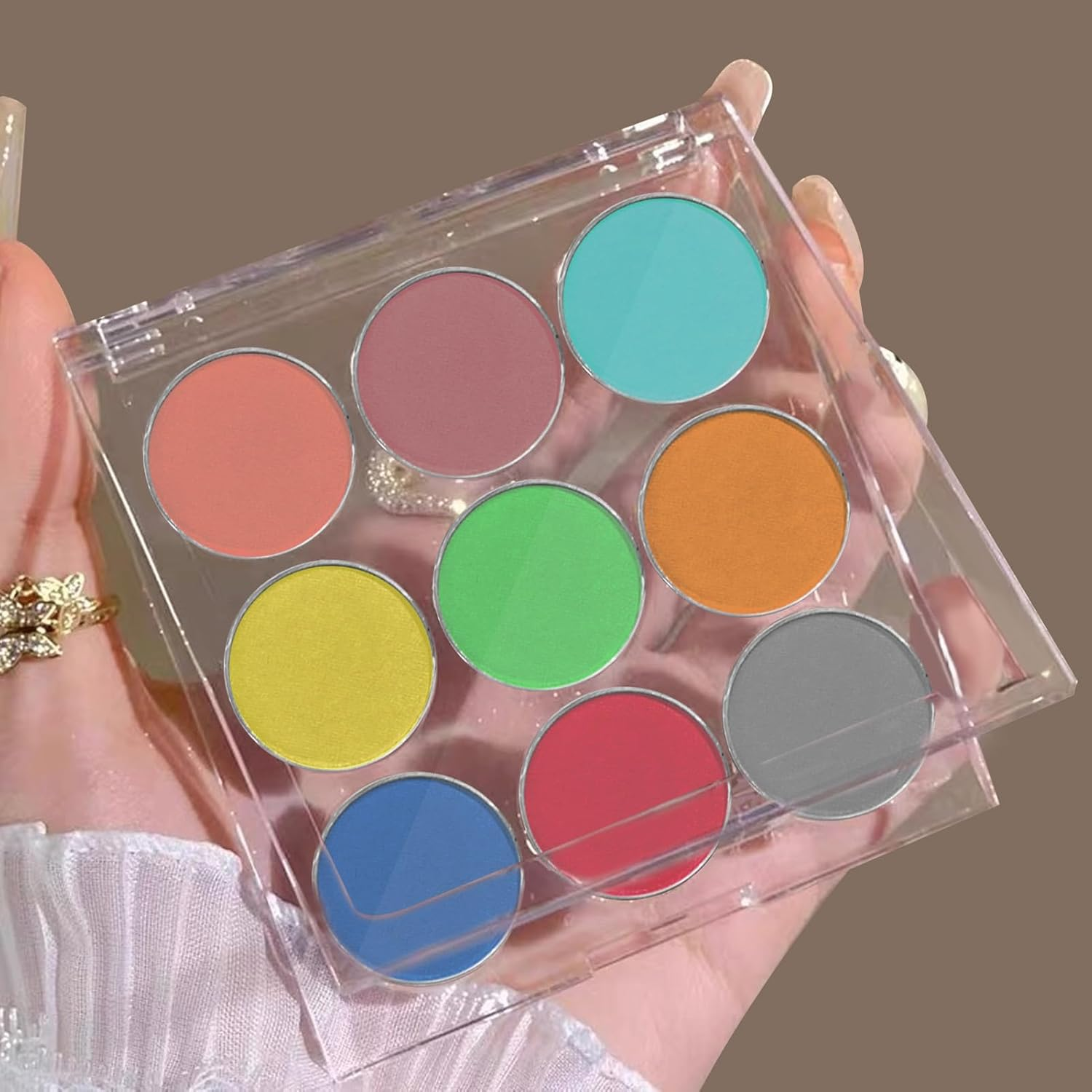 Pigment Nail Powder - Mirror Finish Rainbow | 9 Colors,Art Gradient Rainbow DIY Decoration for Women Girls Easter Halloween Christmas - Cf04 image number 2
