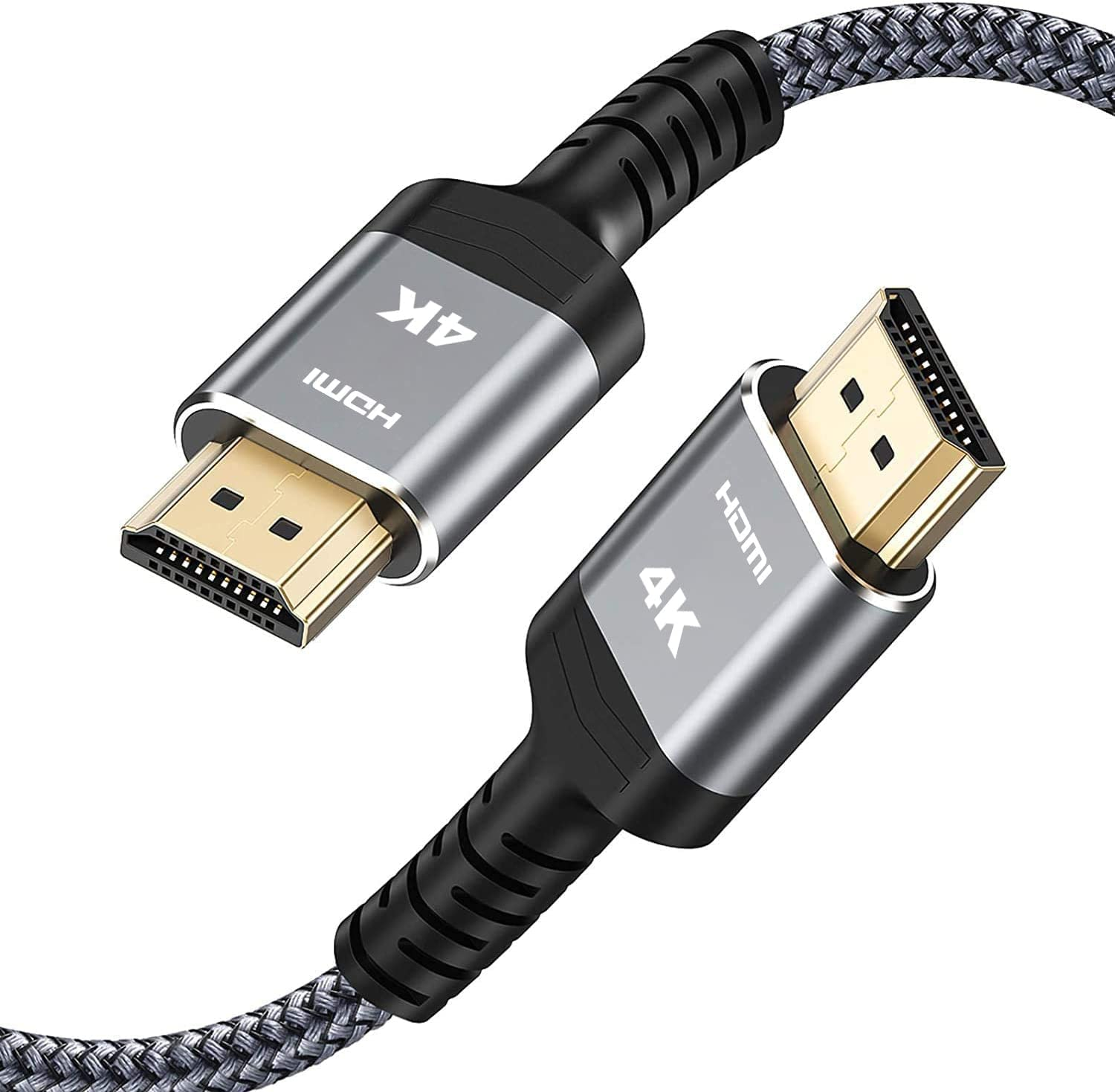 Highwings 4K HDMI 2.0 Cable 2M - 4K@60Hz HDR Braided HDMI Cord, 18Gbps High Speed with Ethernet/Arc, 3D, HDCP 2.2, ARC, Compatible for PS-5/4/3/4K Hdtv/Monitor/Projector/Streaming Media image number 6