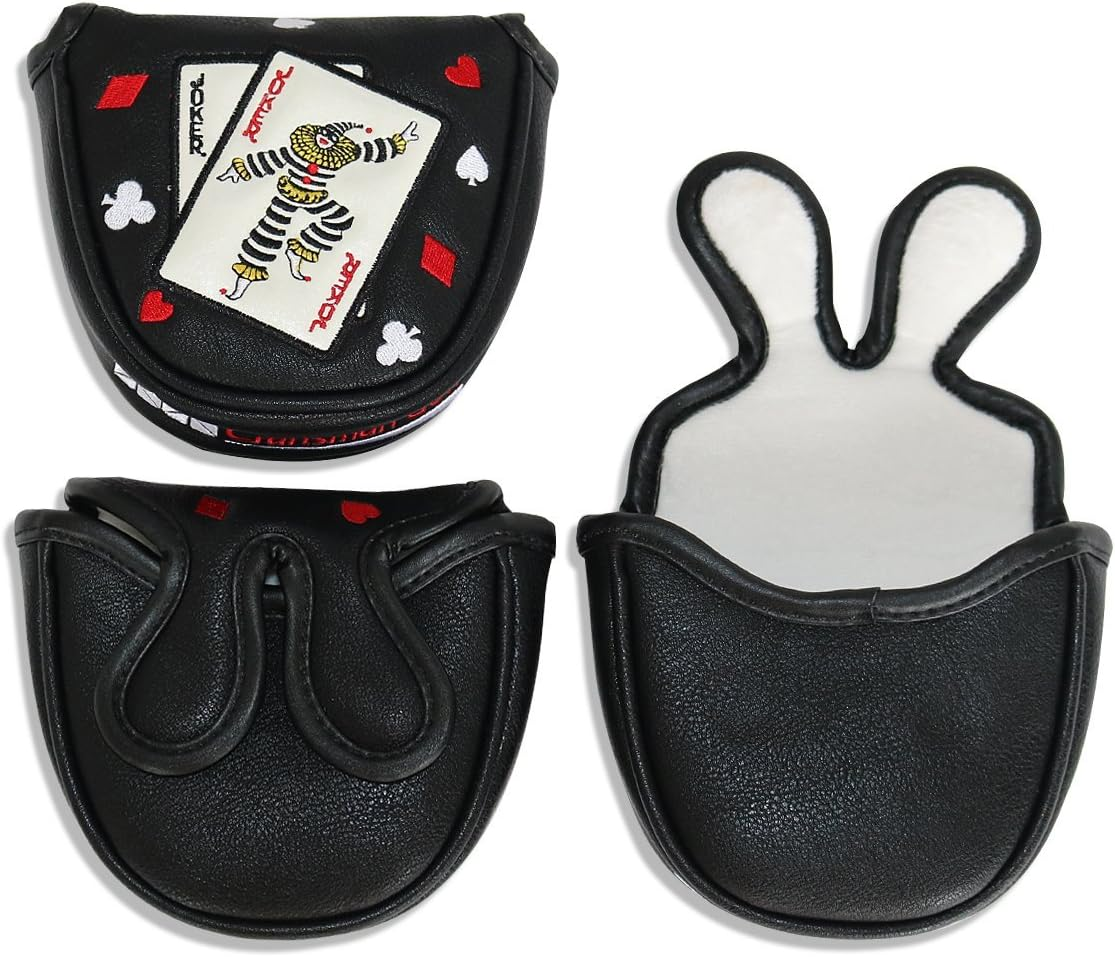 Craftsman Golf Joker Poker Game Clown Mallet Putter Cover Headcover image number 1