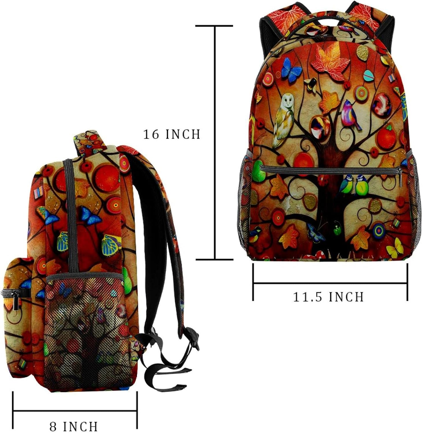 Magic Tree Backpack Students Shoulder Bags Travel Bag College School Tote Backpacks image number 1