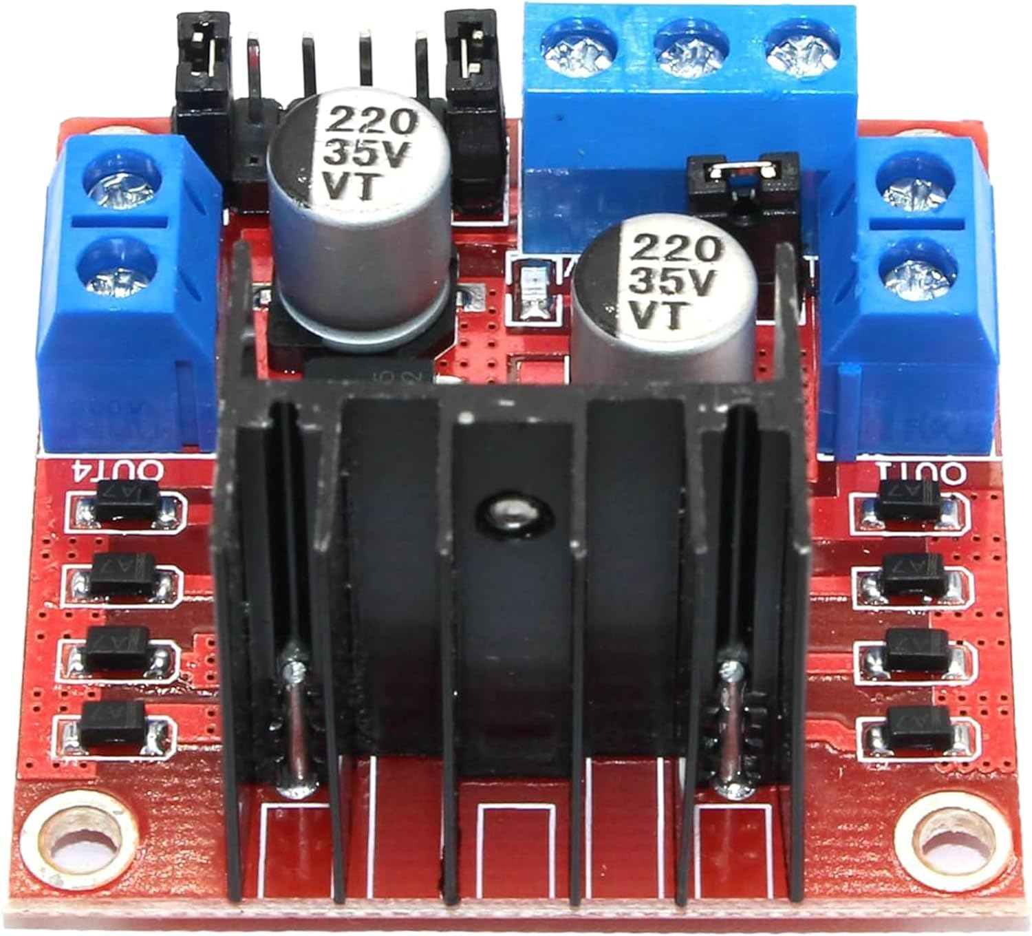 4Pcs L298N Stepper Motor DC Dual H-Bridge Motor Driver | Controller Module|L298N Motor Drivers Used for Arduino Intelligent Automotive Power Supply UNO MEGA R3 Mega2560 image number 4