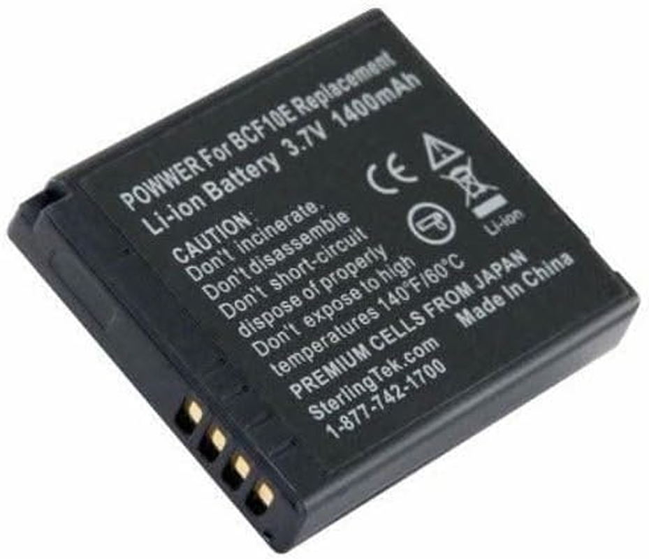 Battery Compatible with Panasonic DMW-BCF10E, DMW-BCF10PP, CGA-S/106B, CGA-S/106C, CGA-S/106D