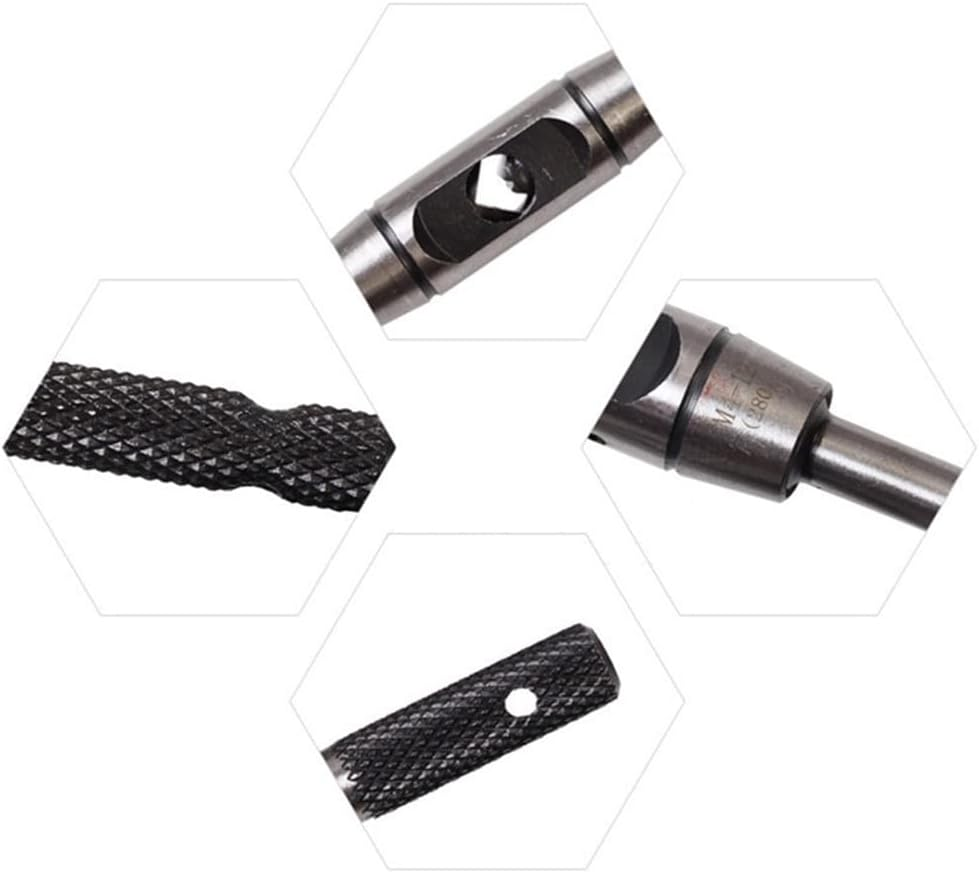 Domoi Adjustable Tap Wrench Handle, for Metric M1-M8 Taps, Tap Reamer Tapping Hand Tool, Die-Casting Body image number 3