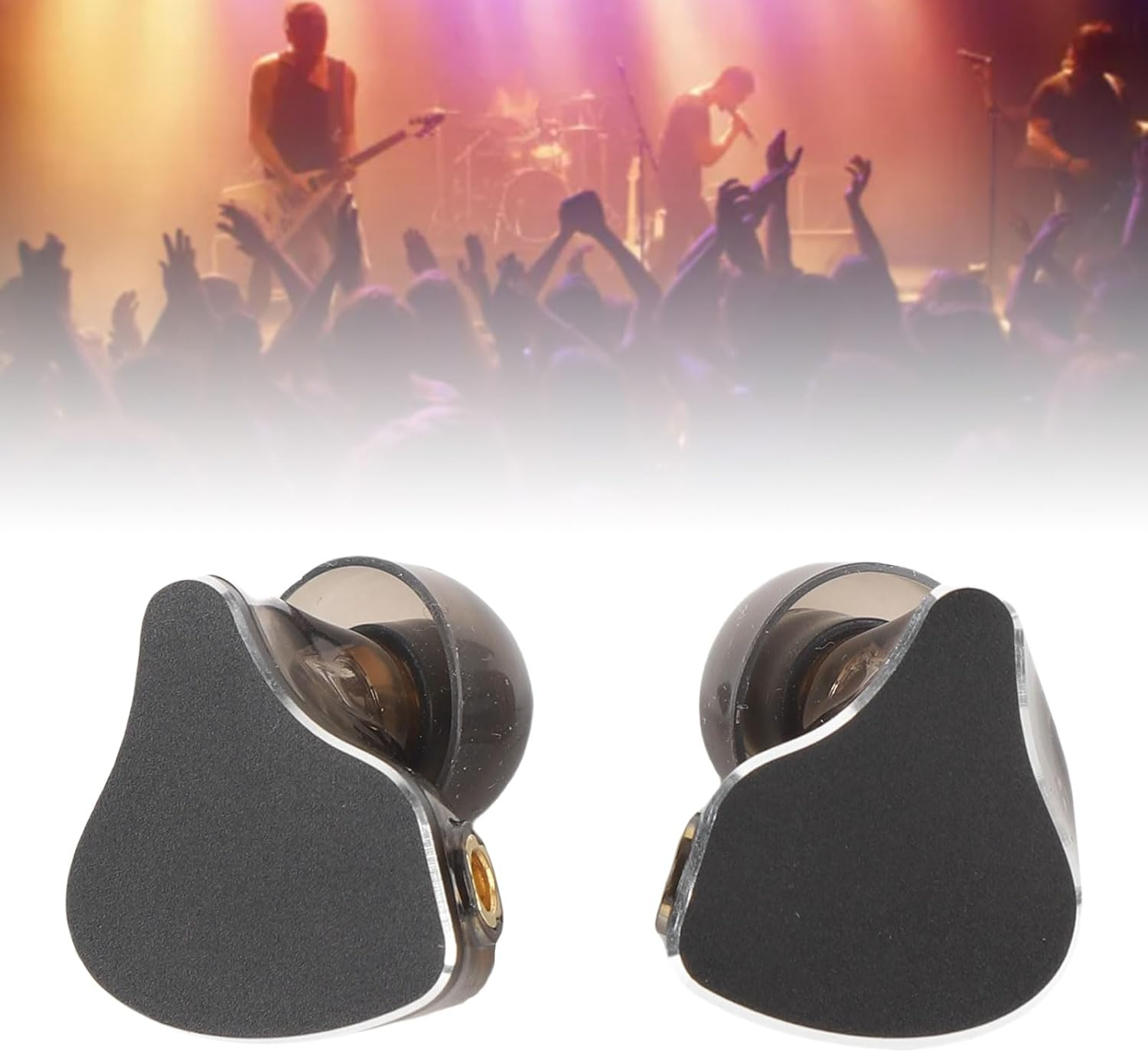 XUMIUZIY Hifi Wired IEM Earphones with Noise Isolation, 10Mm Bio Diaphragm, Detachable Silver Plated Cable, 3.5Mm Connector, 3 Sizes Ear Tips, Ergonomic Fit for Musicians, Gaming, Studio (Black) image number 5