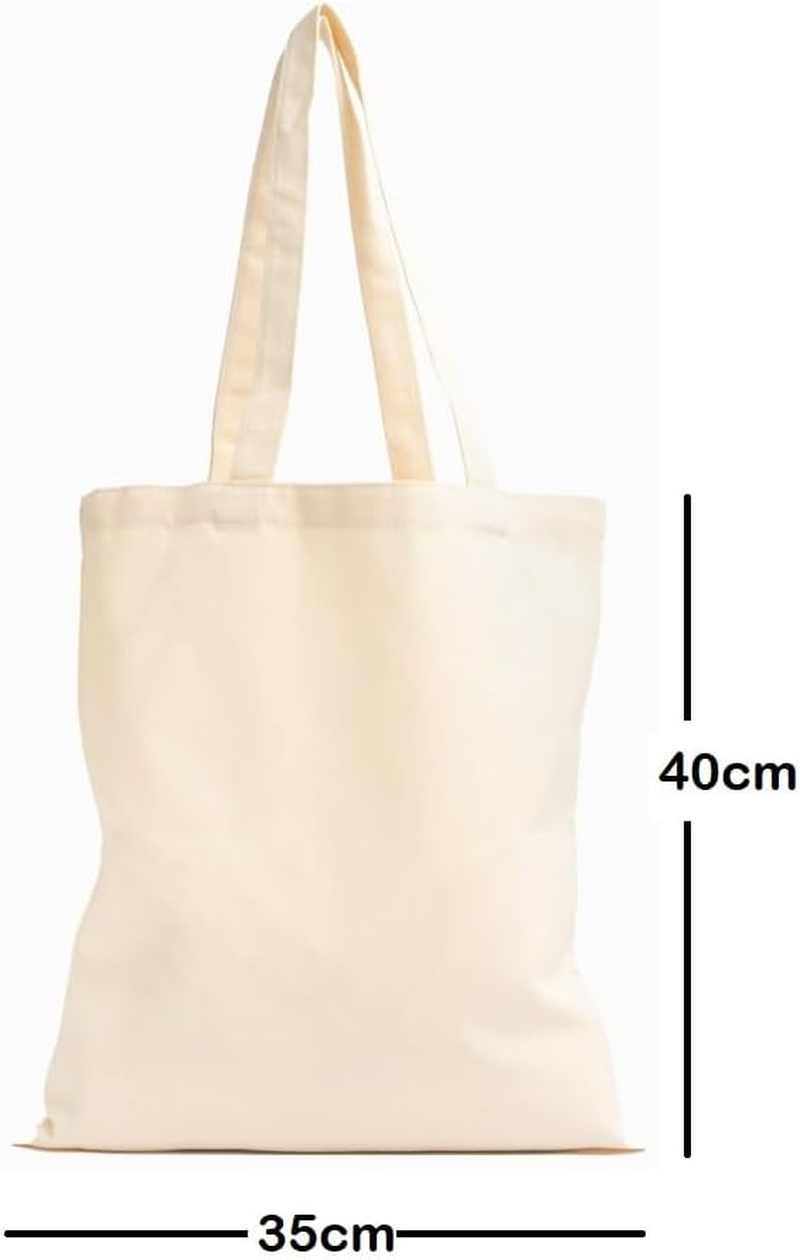 PHOENA Organic Cotton Canvas Tote - Reusable Shopping and Grocery Bag, Eco-Friendly Sustainable Shoulder Bag for Travel, Everyday Use (You'Re Amazing) - Small Size image number 2