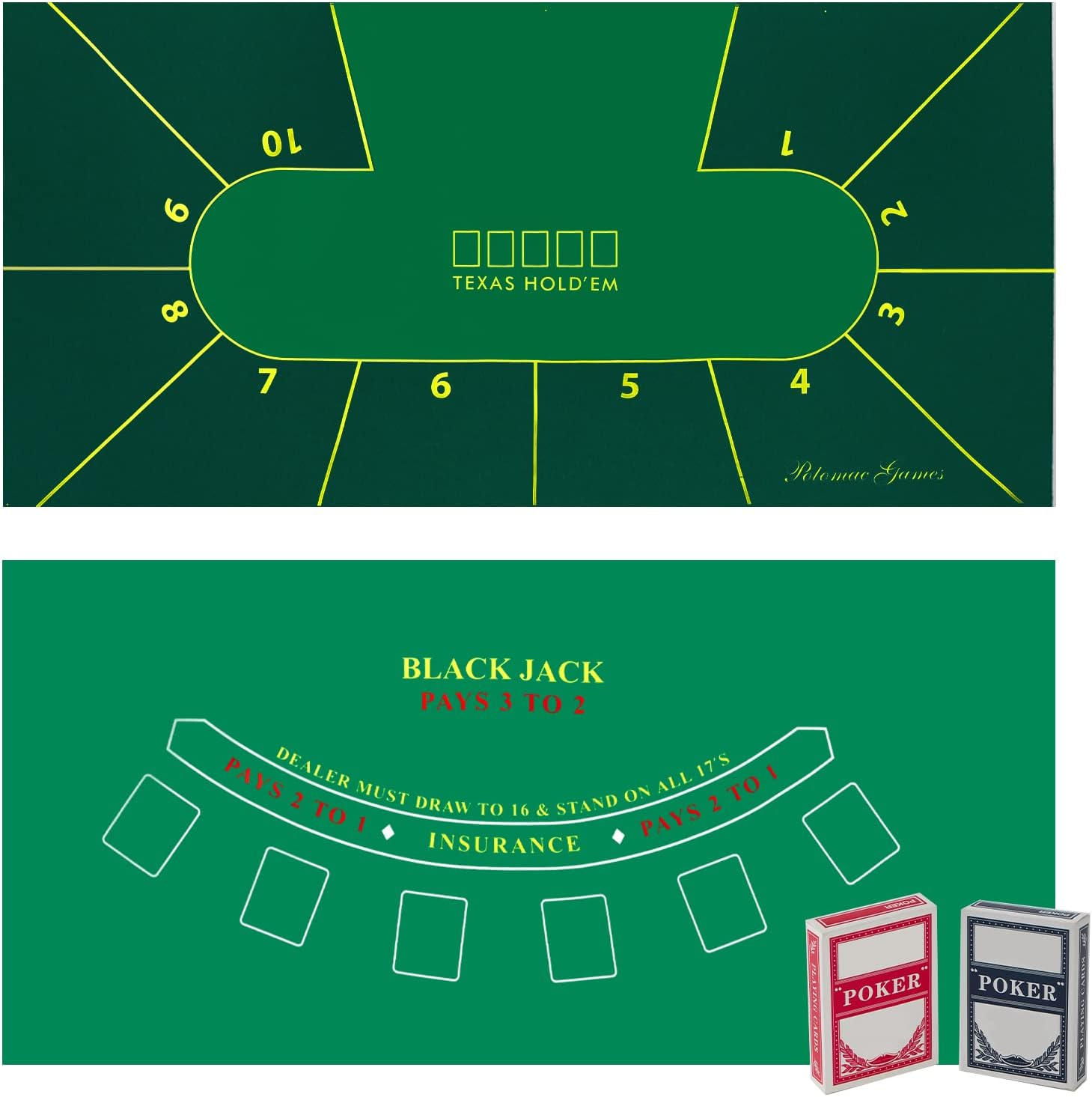 Blackjack and Poker Table Topper image number 6