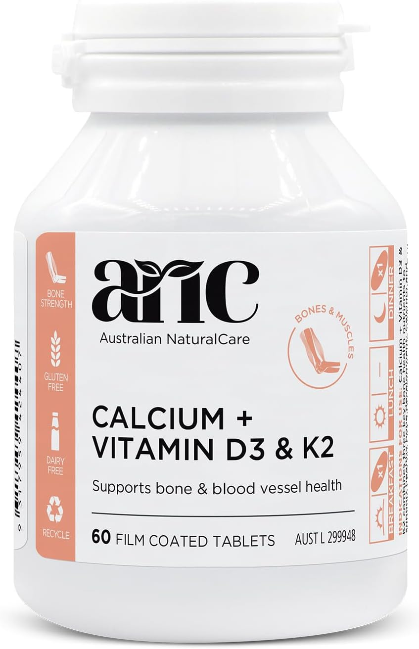 Australian Naturalcare - Bone and Muscle Health - Calcium + Vitamin D3 and K2 Tablets (60 Count) image number 2