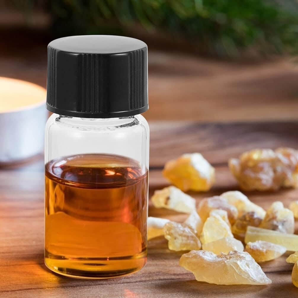 HOMSFOU Small Glass Vials, 30Pcs Clear Glass Sample Vials with Screw Cap Sampling Glass Bottles Sample Cosmetic Specimen Liquid Vials Storage Container 20Ml Lab Sample Vials, image number 6