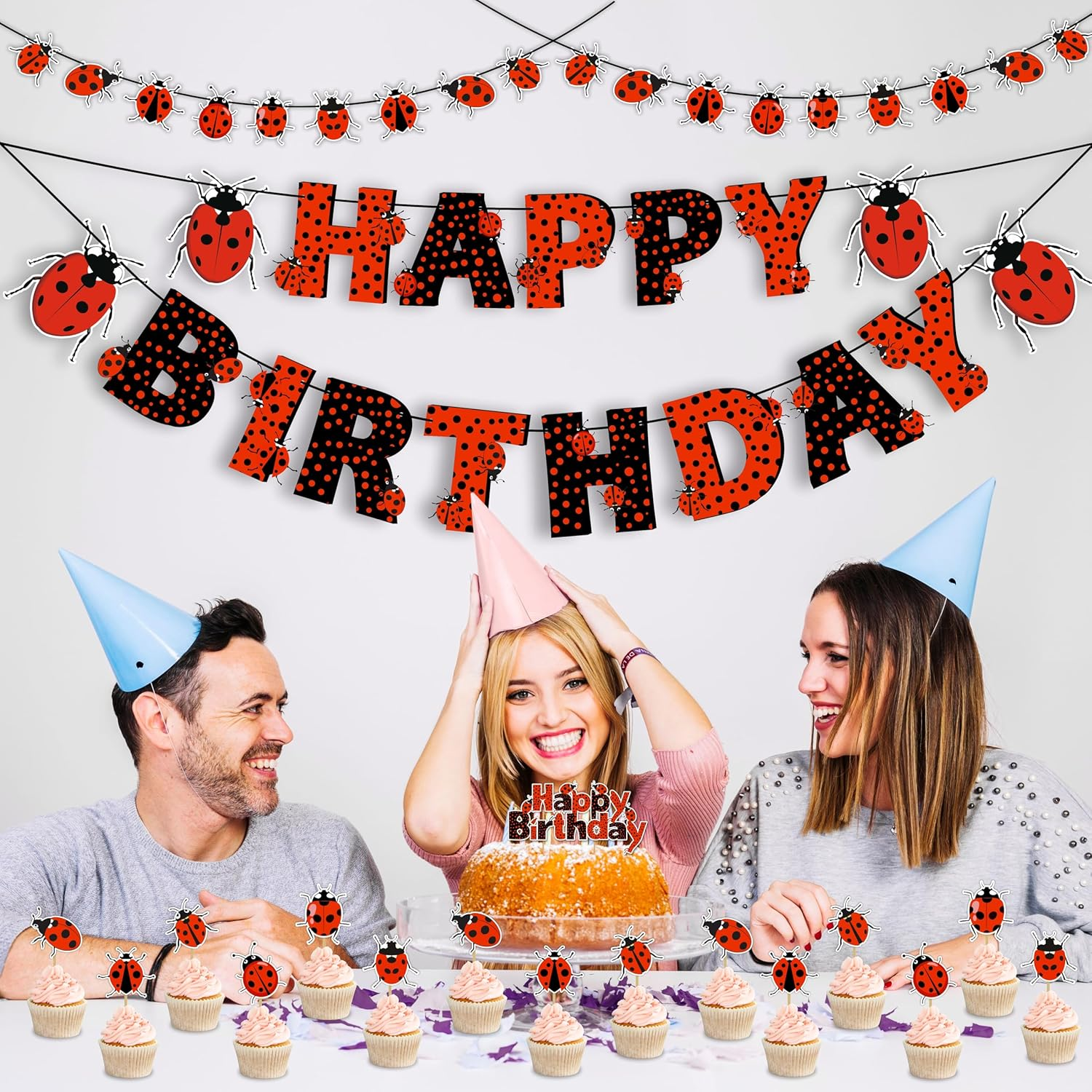 Ladybugs Theme Birthday Party Supplies - Fun & Colorful Decorations Set for Kids & Adults, Perfect for Birthday Celebrations, Easy to Set up & Durable image number 1