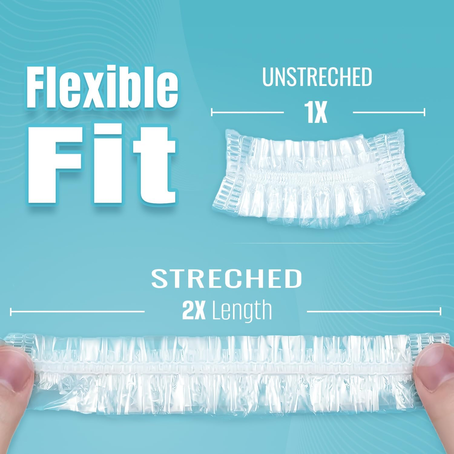 Herbishh Hair Color Ear Shield Covers, Reusable Hair Dye Stain Protection for Ears, Disposable & Waterproof Plastic Ear Shower Caps for Men & Women, Ideal for Salon & At-Home Use, 100 Pieces image number 2