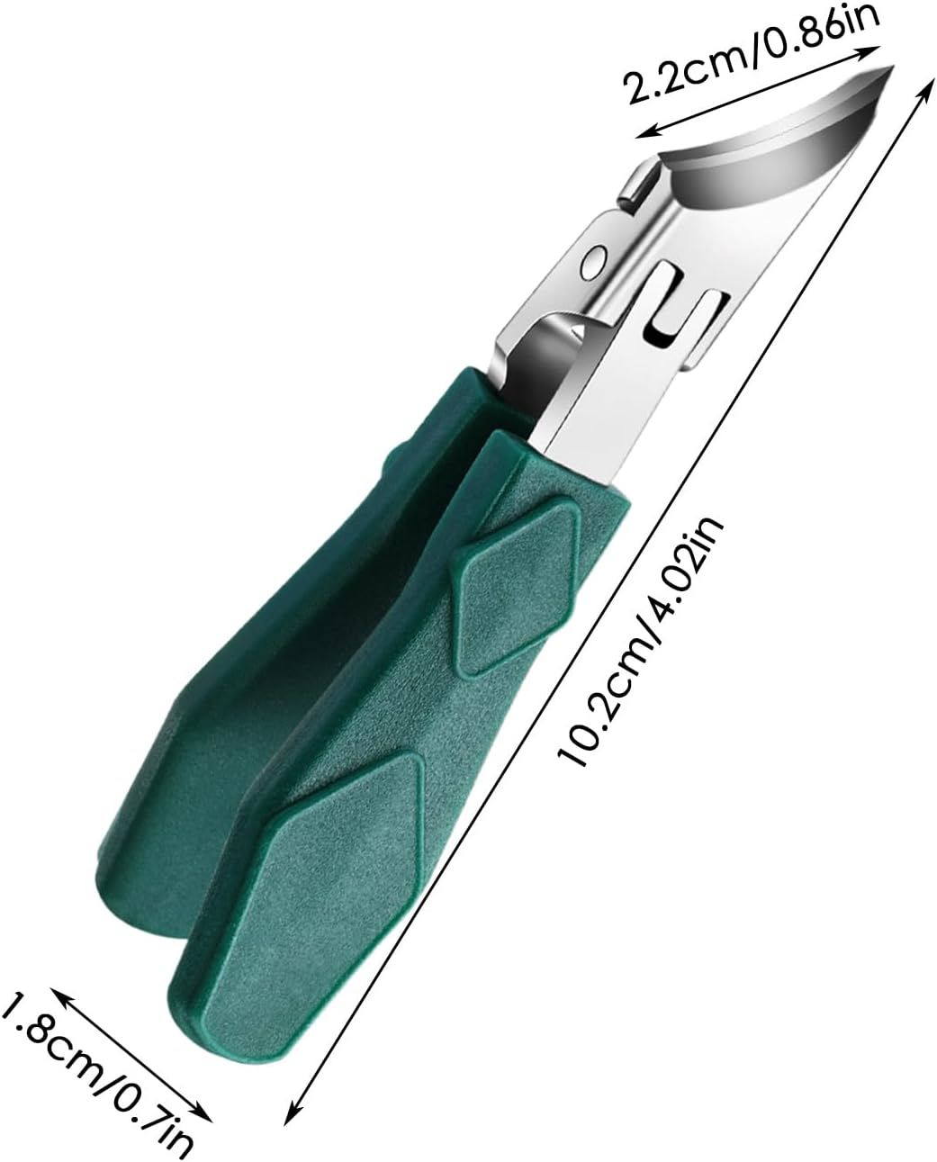 Gihioue Slanted Nail Clippers | Heavy Duty Slanted Anti-Splash Nail Trimmer | Beauty and Health Supplies for Kids Travel Salon Seniors Adults Men Household Women image number 6