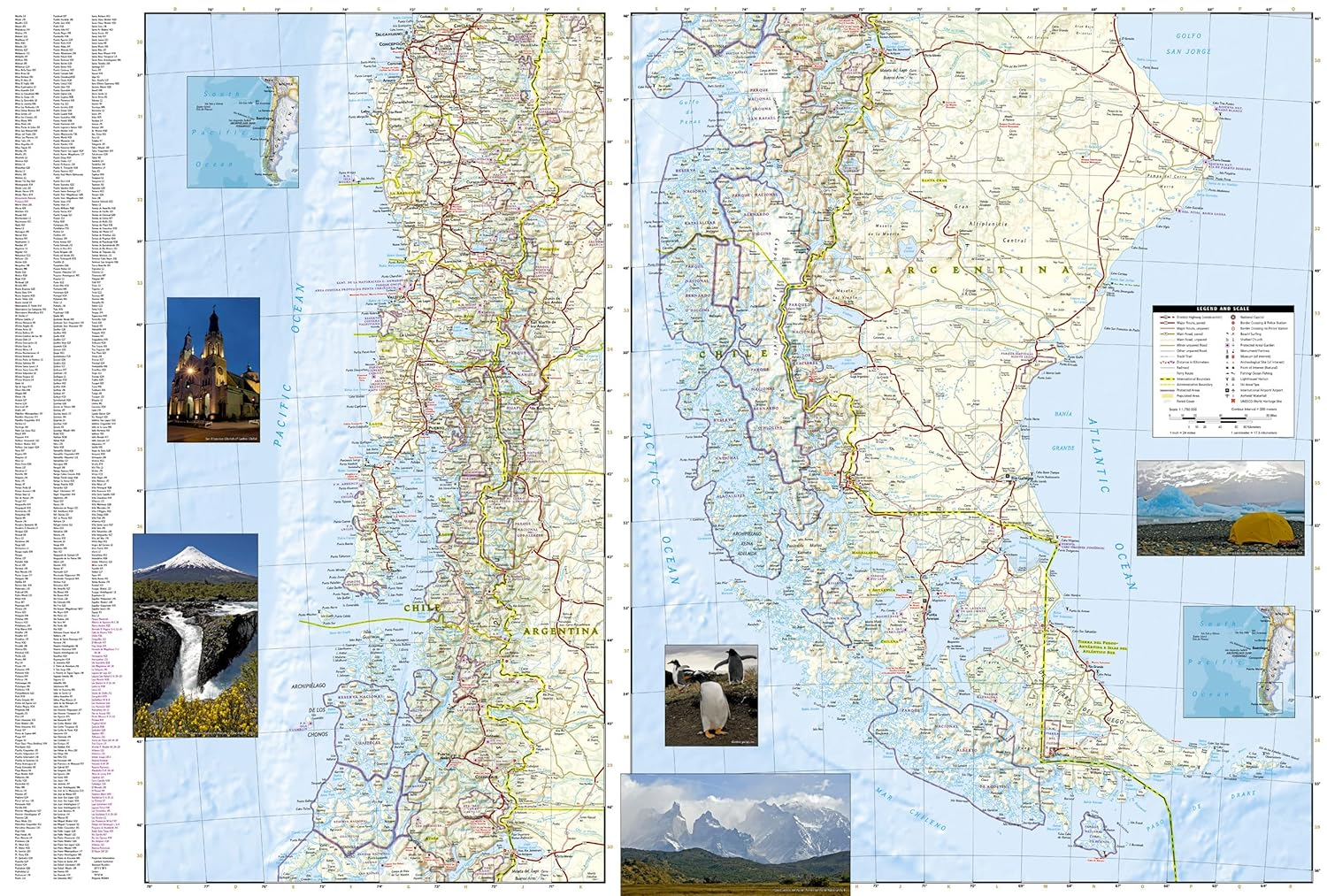 Chile Adventure Map: Travel Maps International Adventure Map: 3402 image number 1