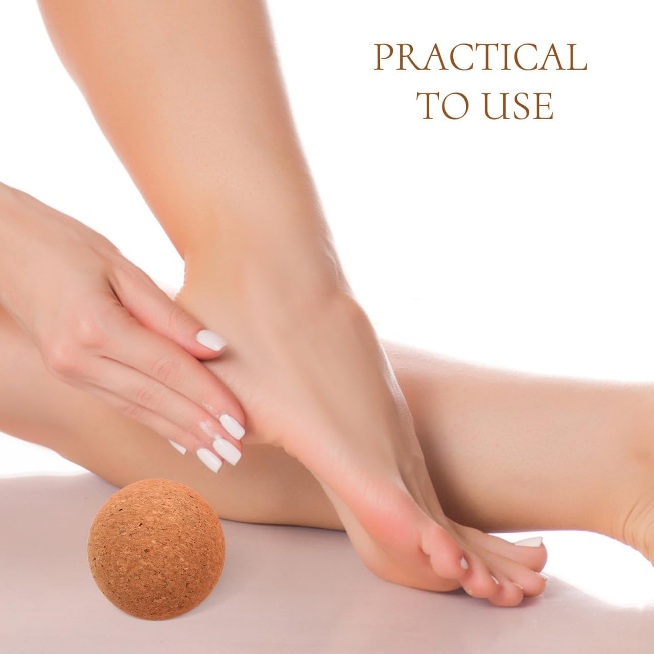 Baluue Cork Massage Ball, Round, Lightweight Massage Ball, 2.76 Inch, Myofascial Release, Trigger Points Yoga Balls for Back Neck and Feet, Muscle and Myofascial Release image number 3