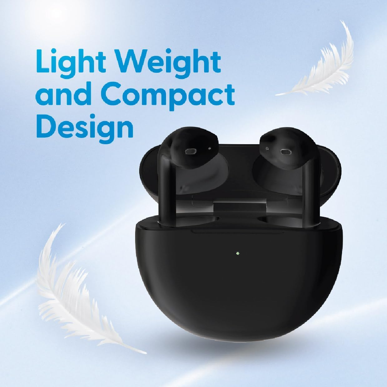 Laser TWS Earbuds Black, Wireless, Bluetooth, Charging Case, Voice Assistant image number 1