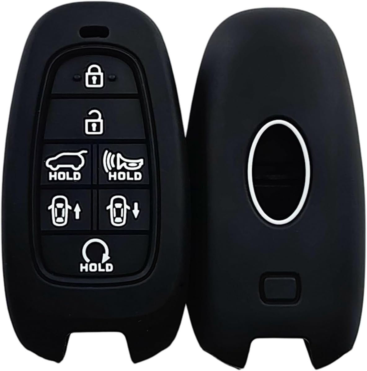 REPROTECTING Silicone Rubber Key Fob Cover Compatible with 7 Buttons 2019 2020 2021 Hyundai Sonata Nexo 2022 Hyundai Tucson 2023 Palisade Santa Fe TQ8-F08-4F28 95440-L1500 image number 4