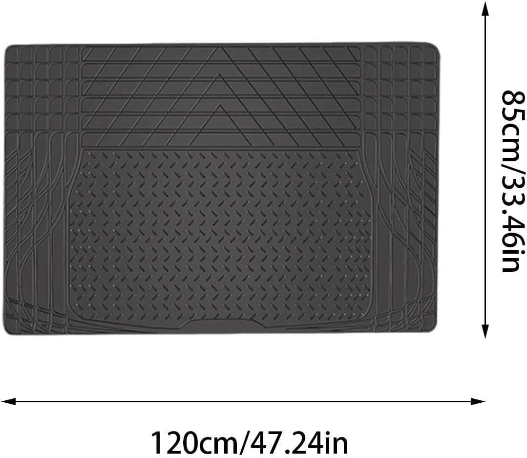 Cargo Mat | Trunk Protection Pad,Trimmable Easy Clean Trunk Liner Pad Trunk Floor Mats Anti-Slip for Sedan Auto Black image number 1
