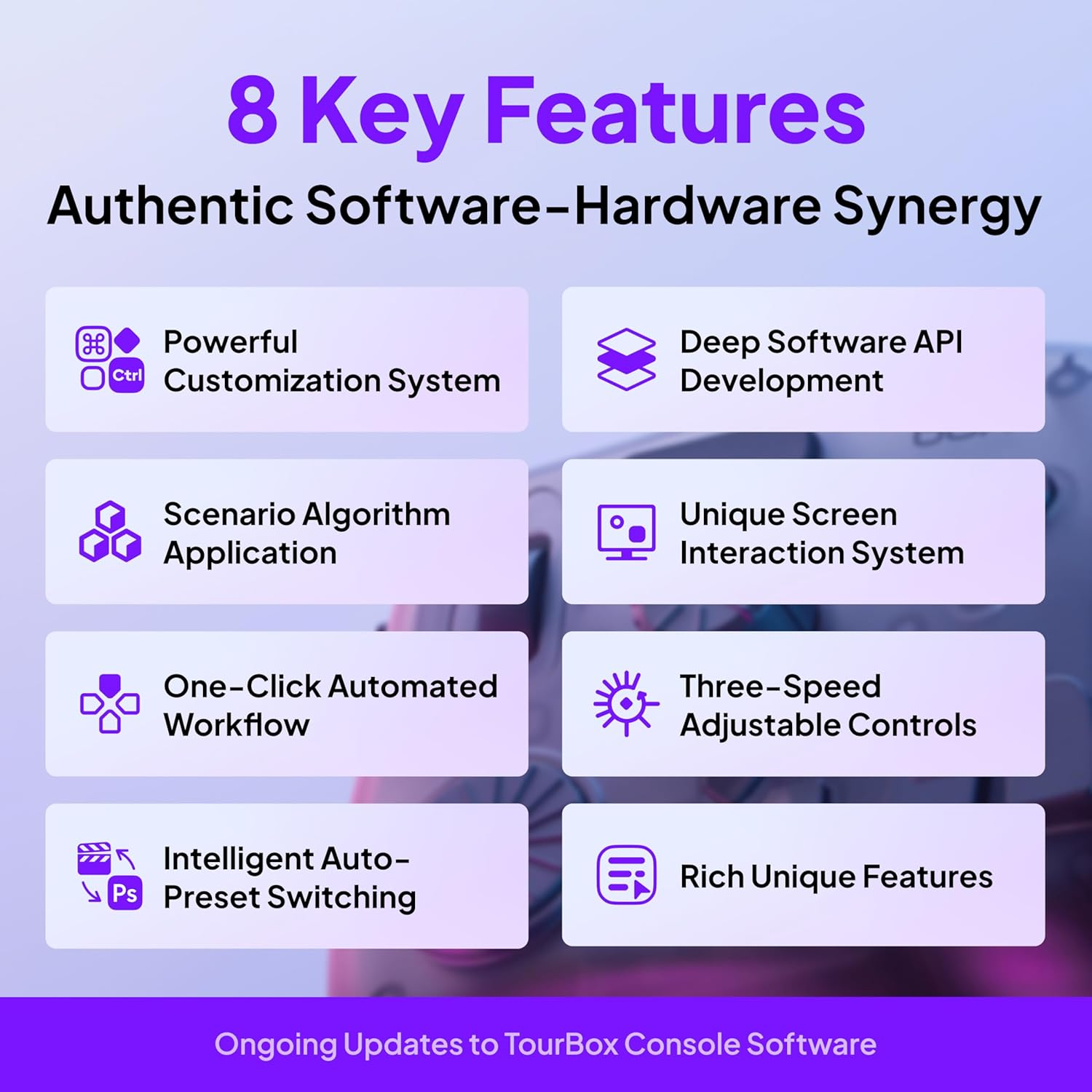 Tourbox Elite - Bluetooth Video Editing Controller Color Grading Speed Editor, Intuitive Control, Upgrade Material, Professional Digital Creator Console with Custom Software, Mac/Pc (Translucent Set) image number 4