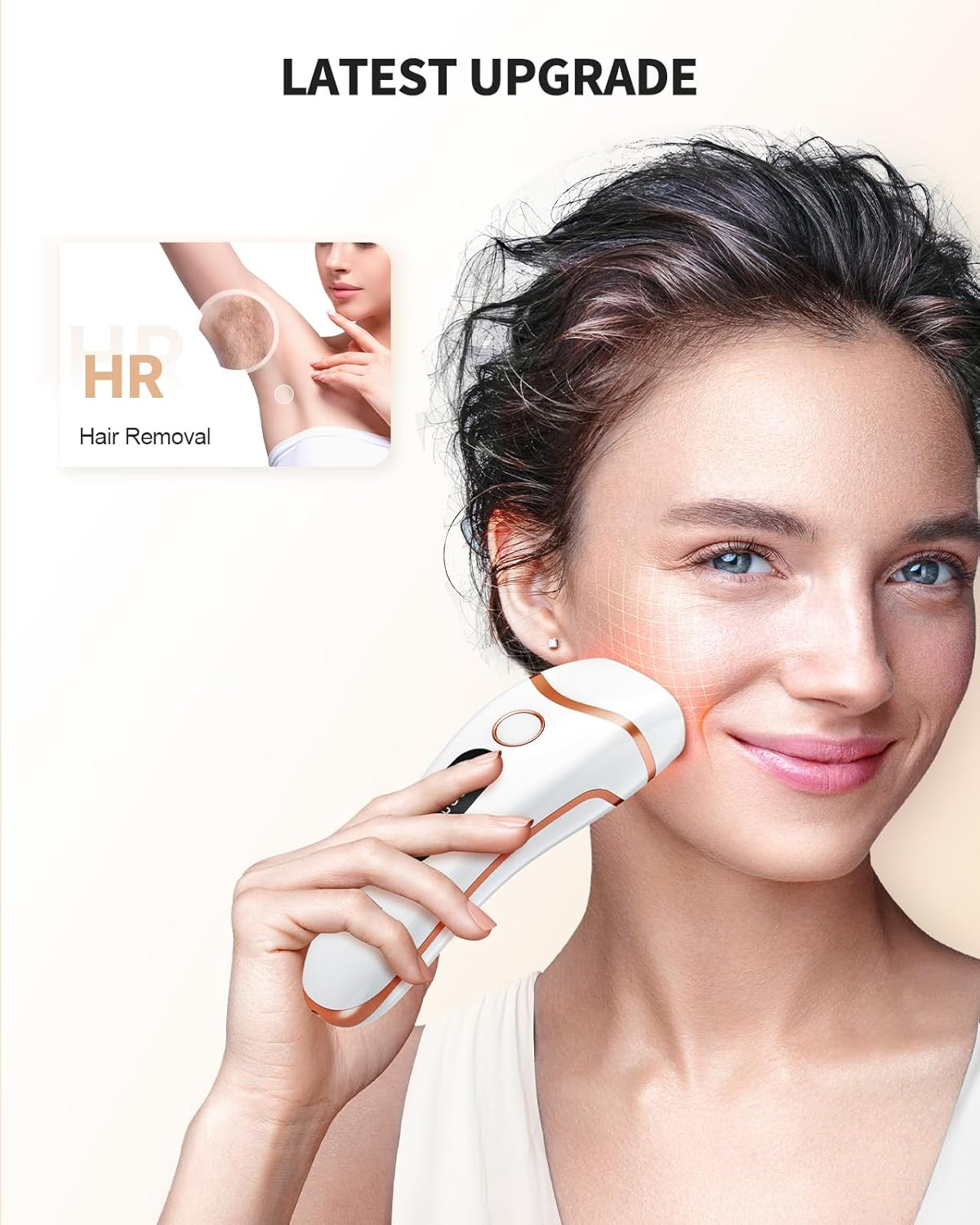 AMOTAOS Laser Hair Removal for Women and Men, IPL Laser Hair Removal Device, Safe At-Home Long-Lasting Hair Regrowth Reduction, Suitable for Face, Armpits, Bikini Line, Legs