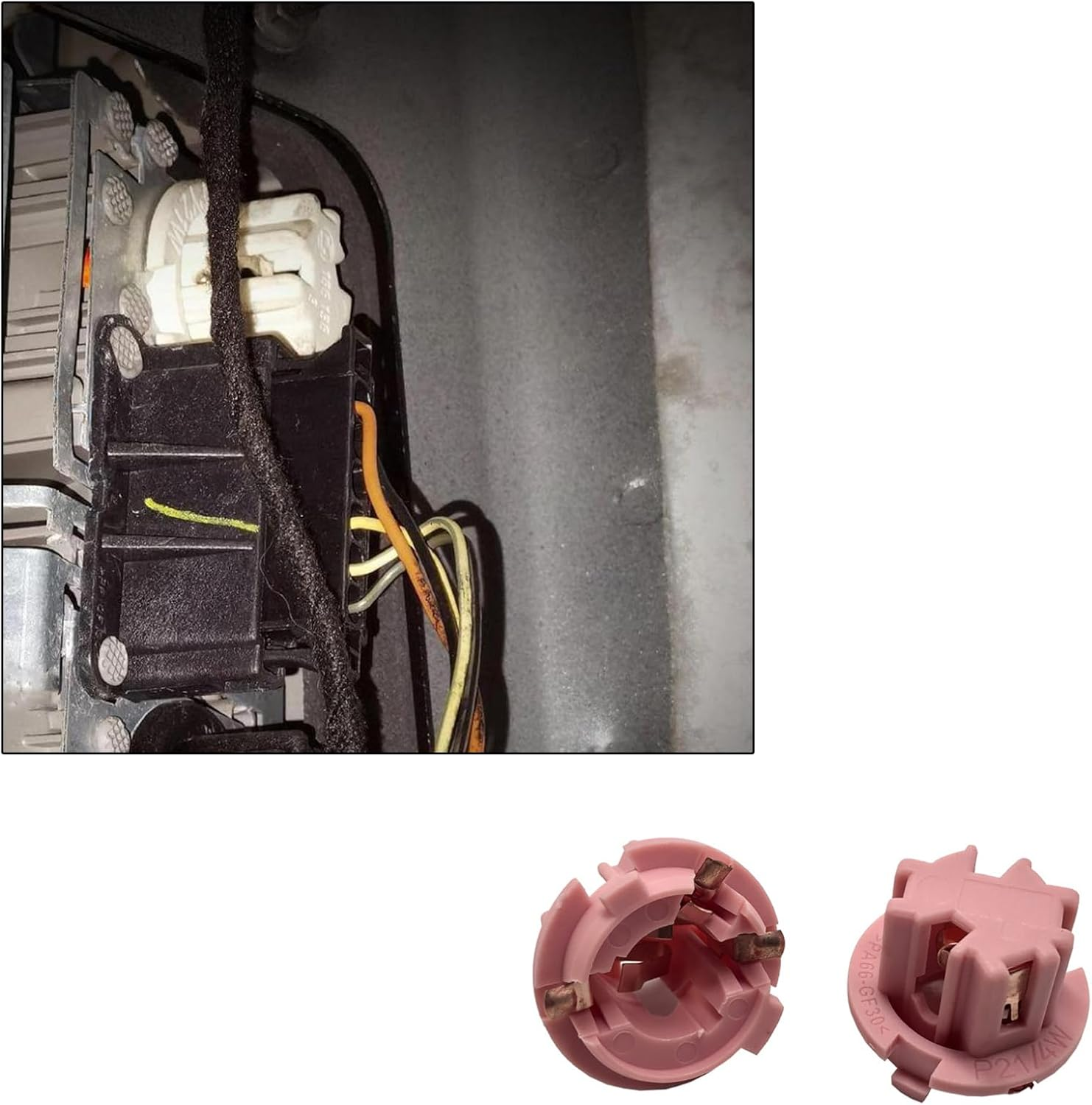 Auto-Plaza Pair of Car Rear Tail Light Lamp Bulb Socket A2108260082 Compatible with Mercedes-Benz E320 1996-2002 W210 W220 S430 S500 2000-2006 image number 2