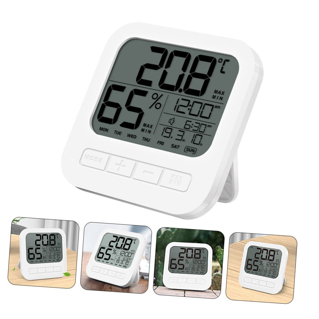 DECHOUS Digital Indoor Hygrometer High Accuracy Humidity Meter, Wall-Mountable Electronic Temperature and Humidity Monitor for Home and Baby Room image number 1