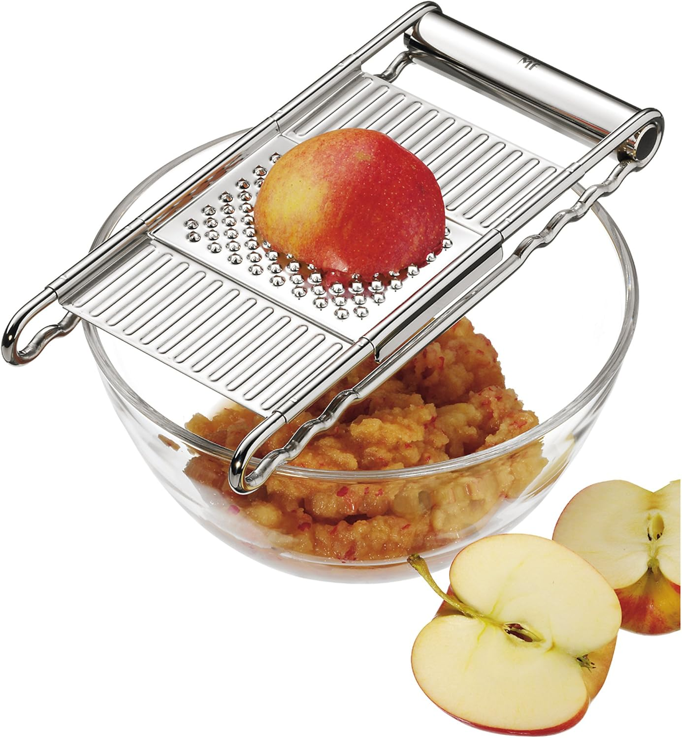 WMF Gourmet Vegetable Grater 12 X 18 Cm, Kitchen Grater Stainless Steel with 4 Attachments for Slicing, Multi Grater, Rasp, Grater and Cutting, Potato Grater, Cucumber Slicer image number 5