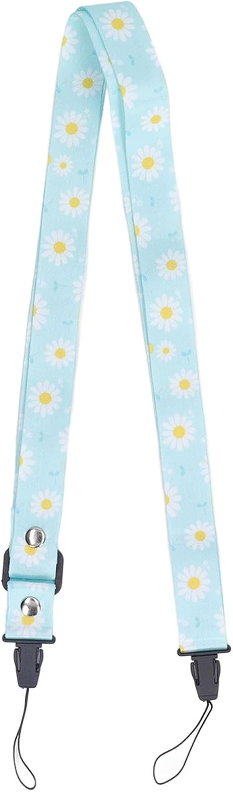 Zopsc Cute Camera Strap, Stylish Printed Camera Strap Beltfor Fuji for POLAROID for Instant Camera Mini12 11 8, Adjustable Thin Strap Neck Shoulder Strap for Girls Boys (Flower Pattern)