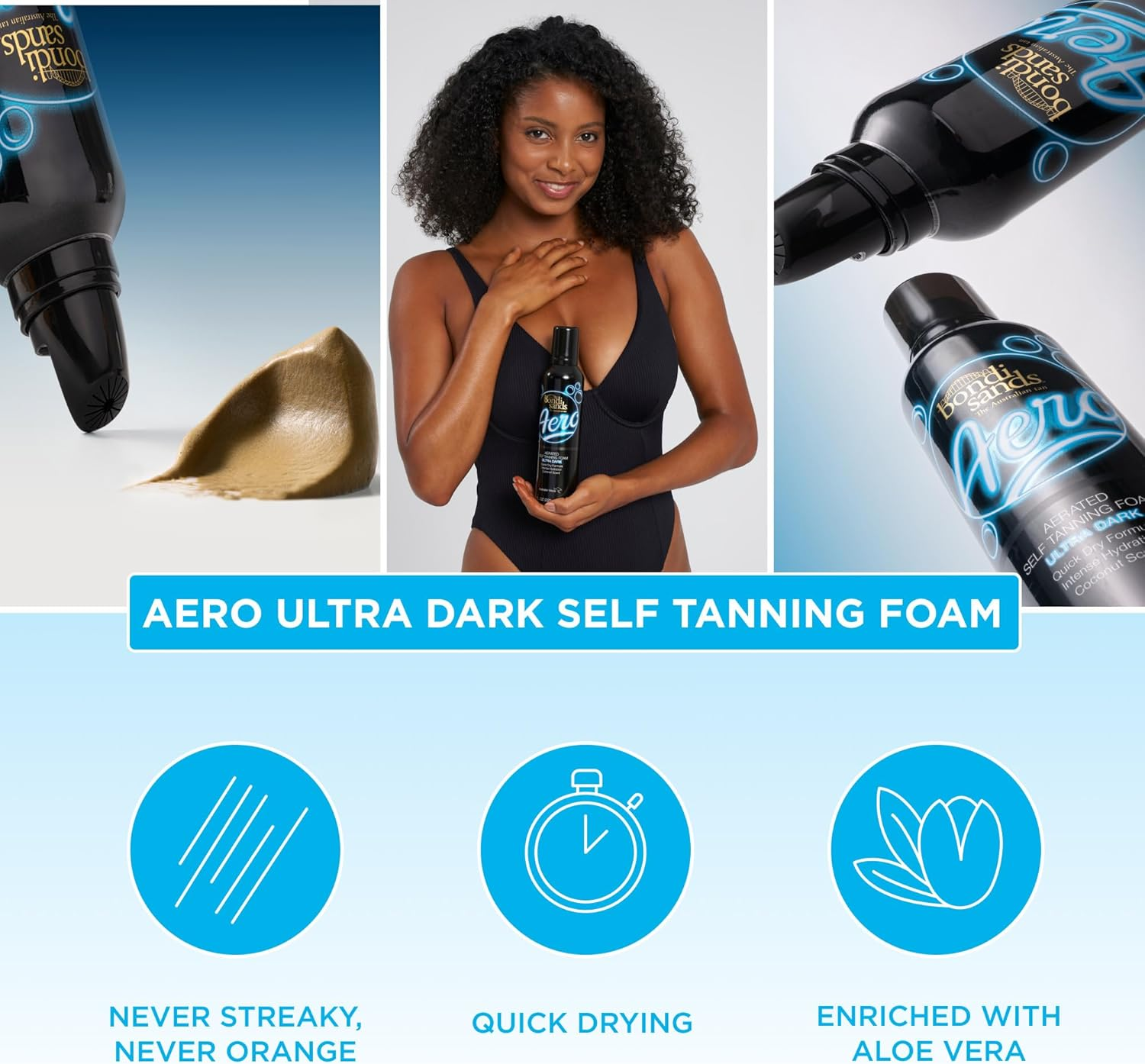 Bondi Sands Aero Ultra Dark Self Tanning Foam 225 Ml image number 3