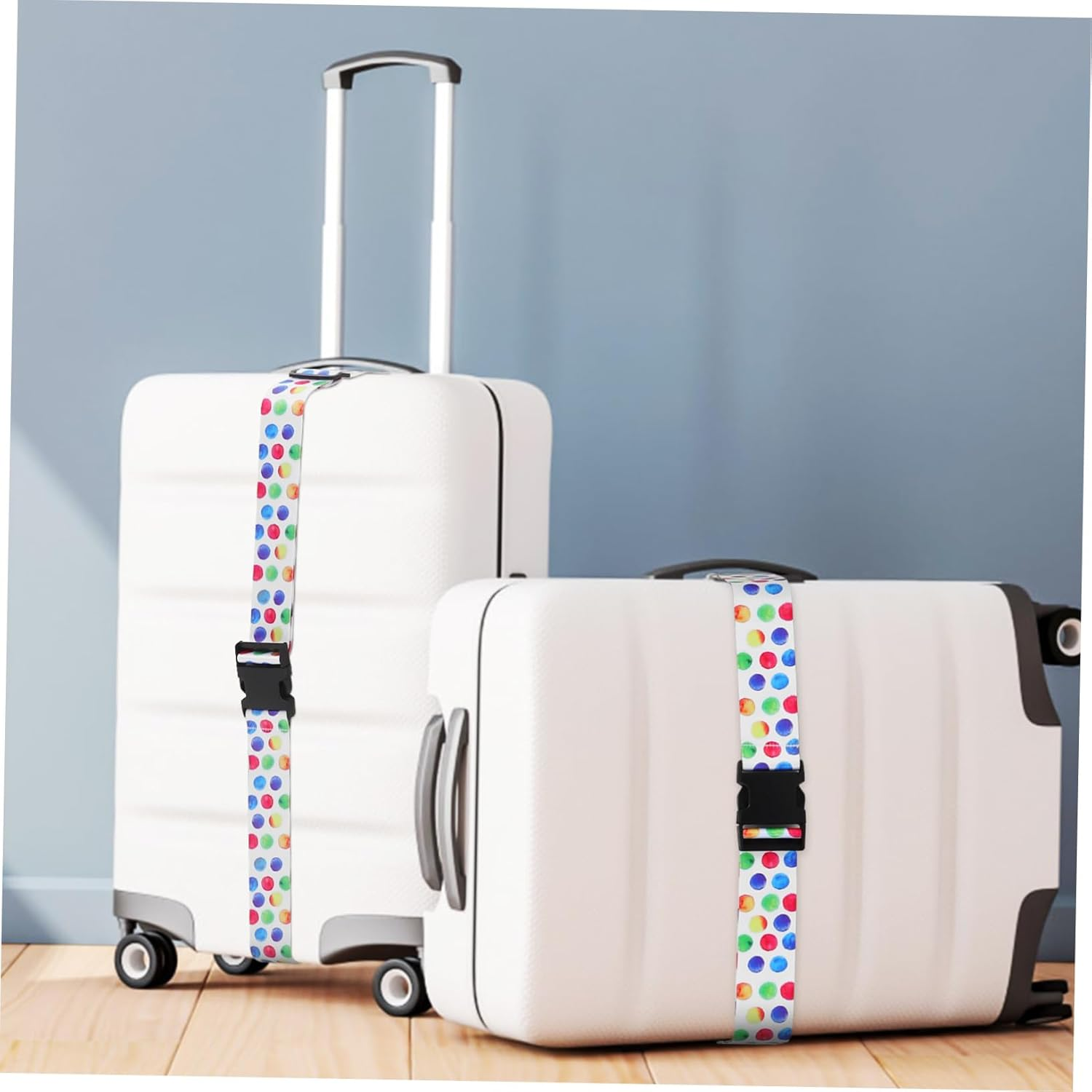 CHILDWEET Adjustable Lockable Luggage Strap with Polyester Material Lightweight Travel Belt for Suitcases Backpacks and Handbags Secure Fastening Multi-Purpose Carry Gear image number 5