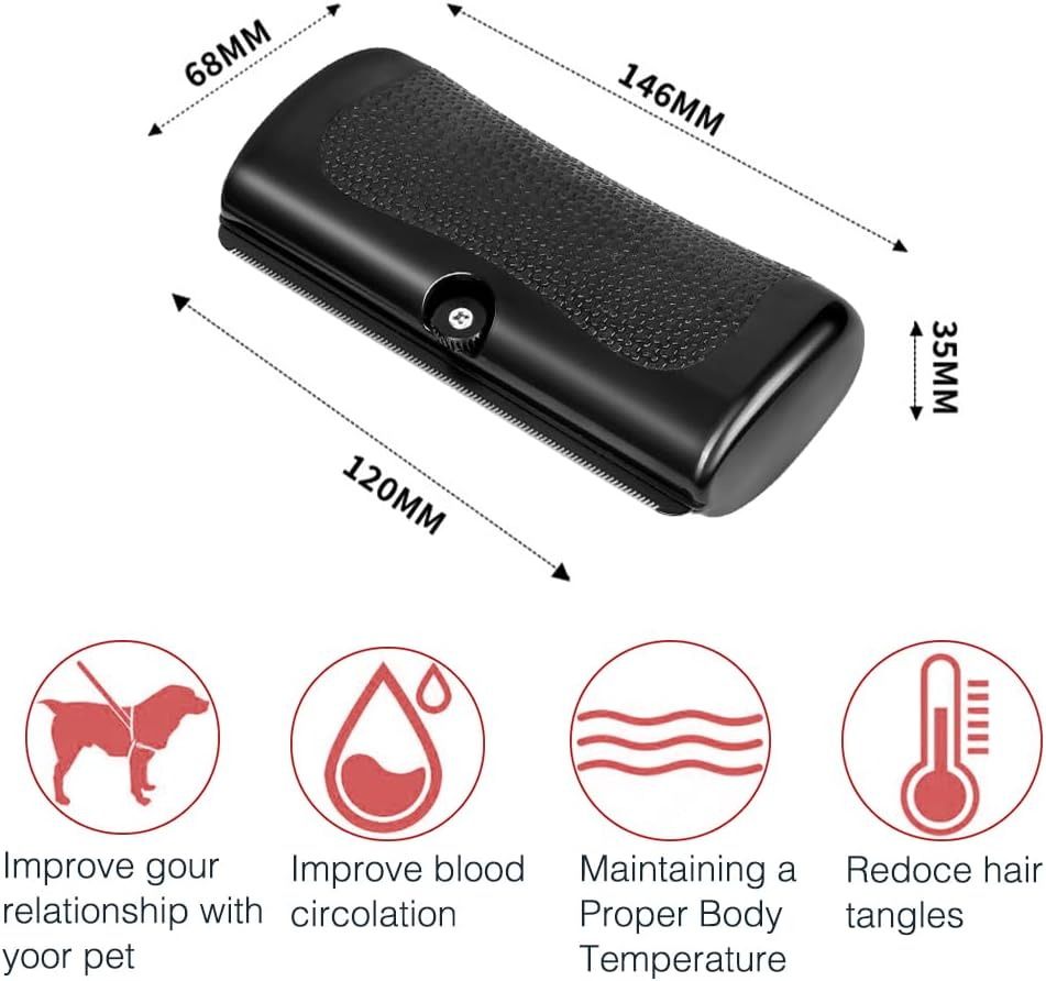 Horuili Hair Brush for Dogs and Cats - Grooming Brush, Pet Grooming Brush, Comb for Long/Short Hair, Removes Loose Hair, Cleaning Pet Accessories