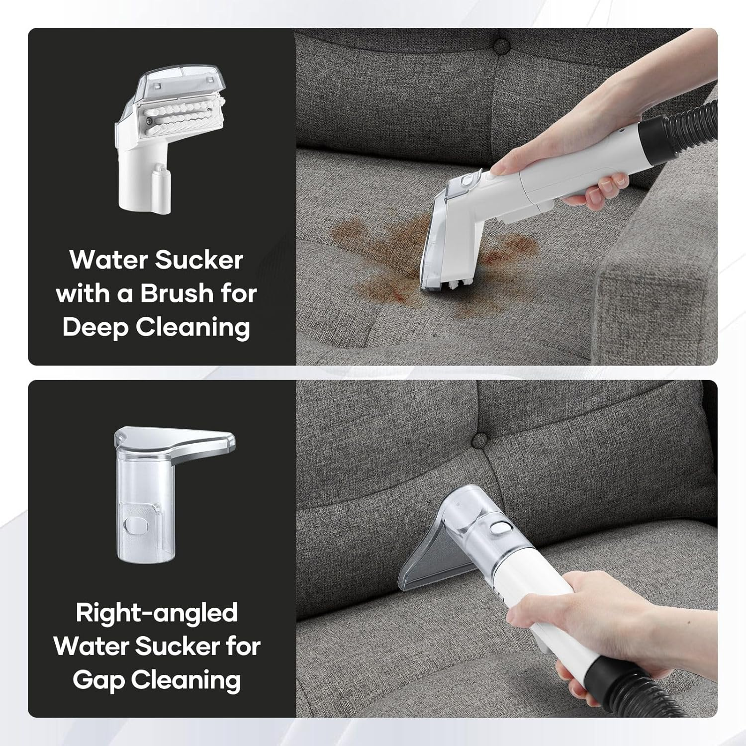 Portable Spot Cleaner with Multi-Tool Kit, Handheld Carpet Cleaner Deep Cleaning for Pet Stain Couch Area Rug Sofa Car Fabric Lounge Carpet & Upholstery Washer image number 4