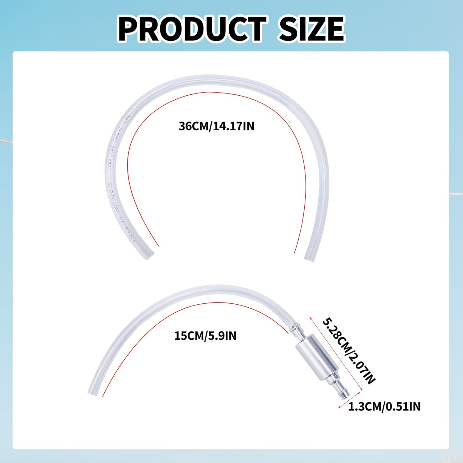 BOXOB 2 Sets Brake Bleeder Hose, Bleeding Tool Kit One Way Check Valve Tube with Rubber Cap & Clamp Brakes Bleeder Tubing for Car Motorcycle Clutch Modification Maintenance Travel Refueling