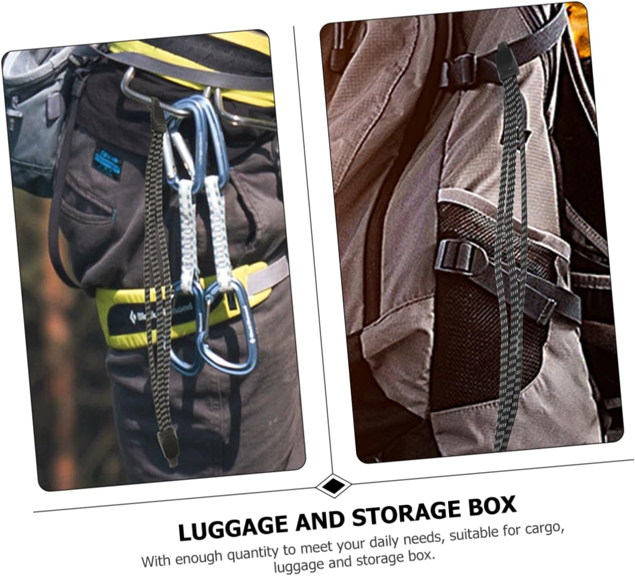 CORHAD 2Pcs Luggage Straps Suitcase Straps Belts Camping Luggage Binding Quick Release Camping image number 5