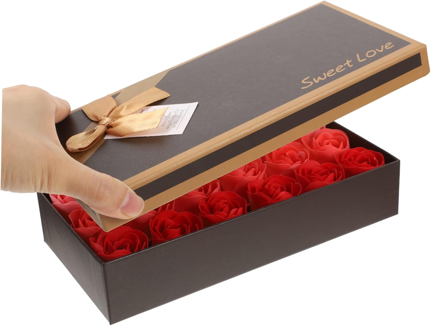 MERRYHAPY Artificial Rose Soap Flowers 18Pcs in Box Scented Soap Decorations for Valentine'S Day Mother'S Day Women image number 2