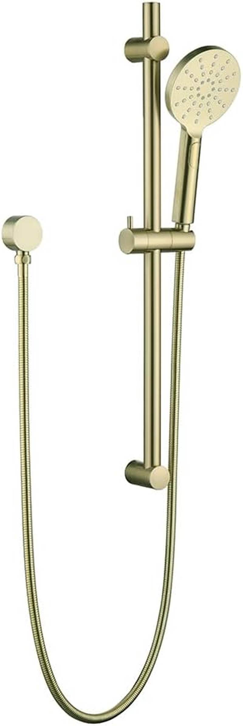 Decaura Shower Rail Set 3-Function Hand Held Shower Head Adjustable Slide Bar