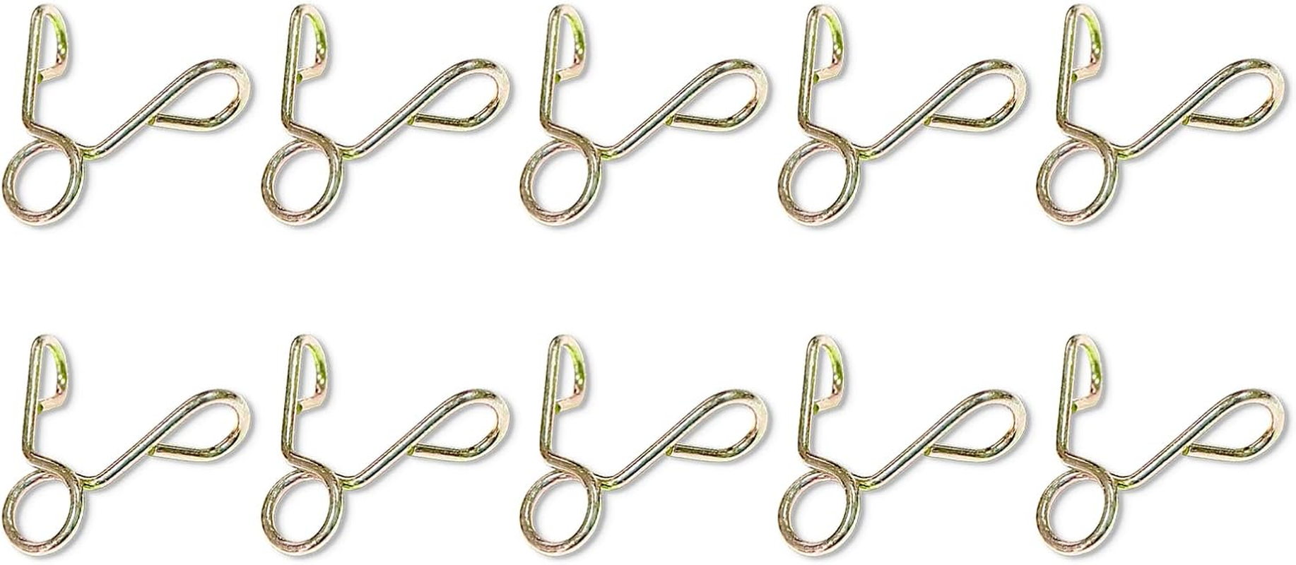 HAIKING Spring Hose Clamps, 10 PCS Fuel Line Hose Clips for Motorcycle, Scooter (4 Mm/0.15 In)