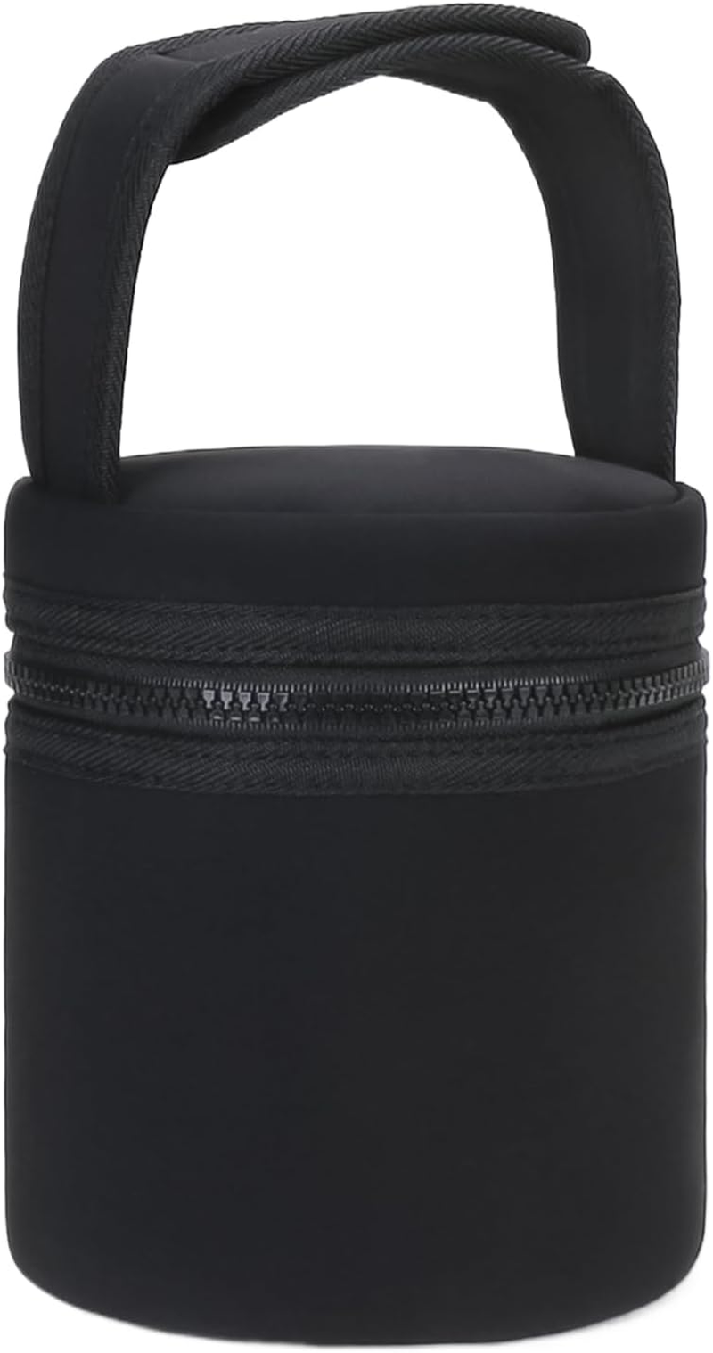 Frfik Breastmilk Travel Cooler - Milk Bottles Bag - Insulated Bottle Bags with Detachable Strap, Breast Milk Storage Bag Fits 2 Large 8Oz Bottles for Nursing & Working Mom