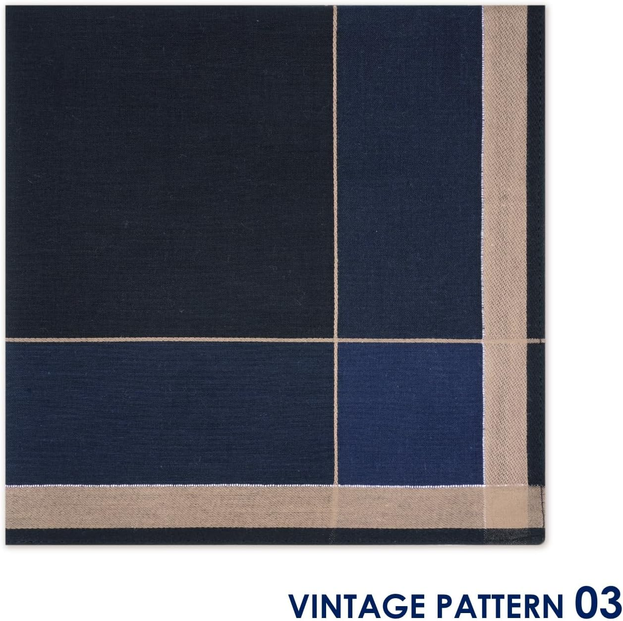 Handkerchiefs Mens 100% Cotton Soft 6 Piece Gift Set by Zenssia