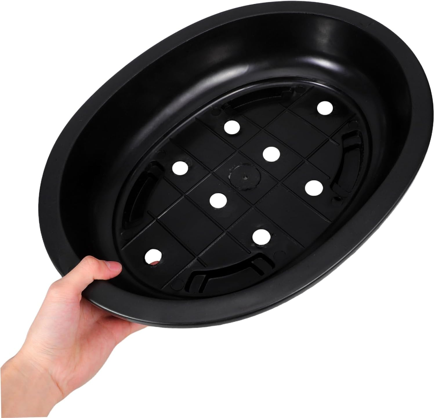 GAROZATION 4Pcs Oval Bonsai Flowerpot for Home Gardening Stylish Decorative Containers for and Bonsai Plants for Indoor and Outdoor Use image number 6