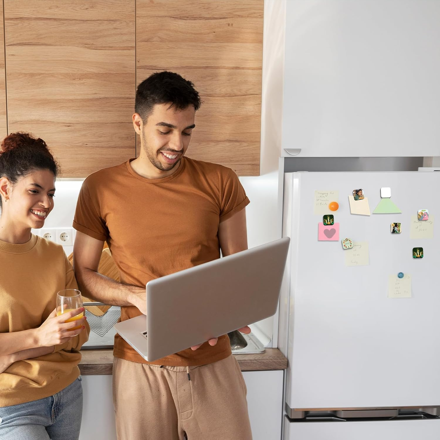 TEAONE Sublimation Fridge Magnets, 10 PCS Fridge Blank Magnets for Whiteboard, Microwave, Oven Decor (5 X 5Cm) image number 2