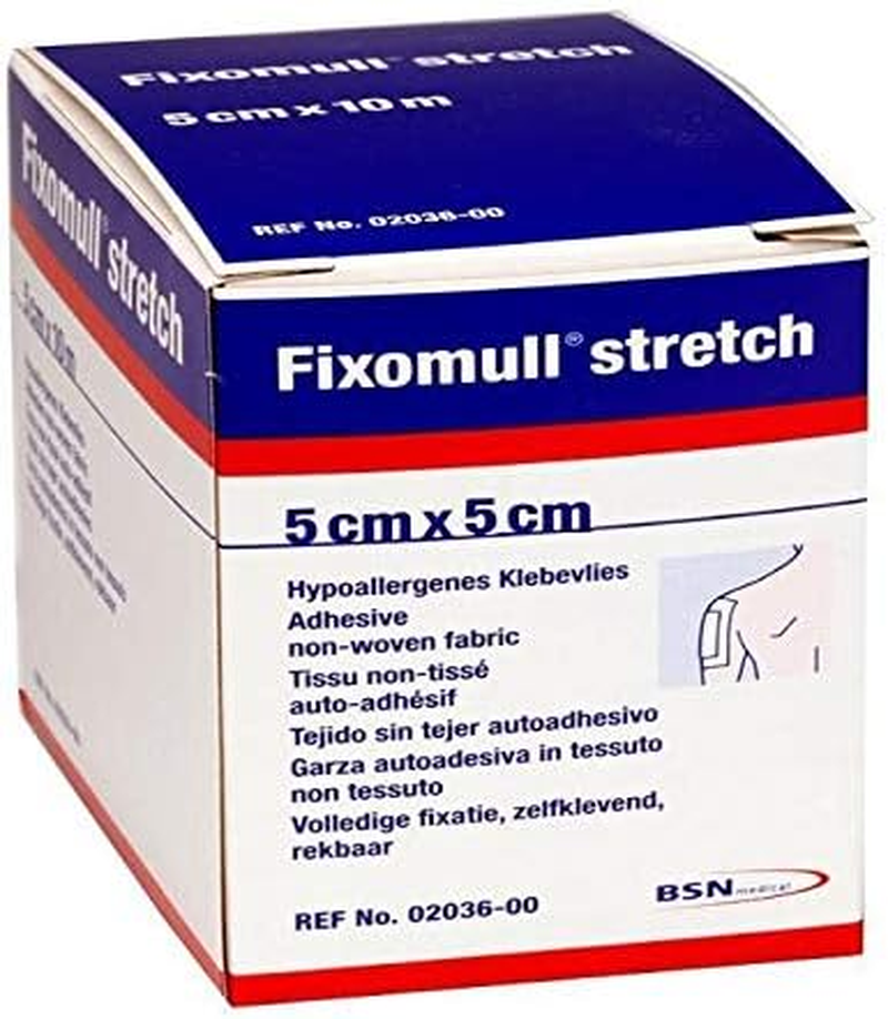 BSN Fixomull Stretch Adhesive Fixation Bandage Roll, 5 Cm X 5 Meter Size