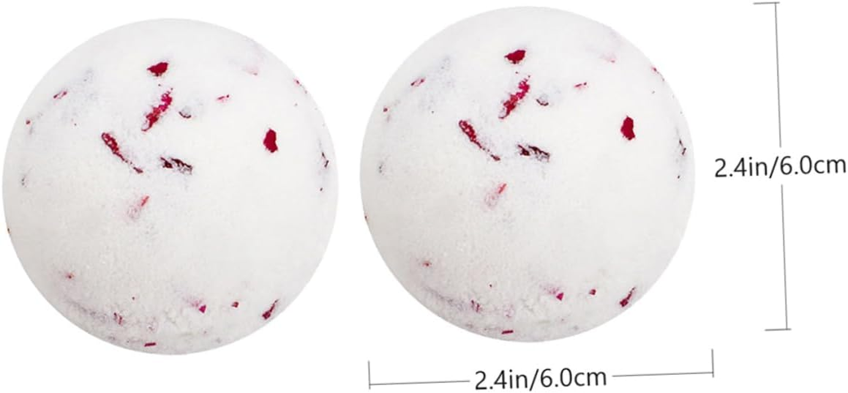 EXQUIMEUBLE 2Pcs Rose Bubble Essential Oil Bubble Shower Bombs Bath for Women Skincare Relaxation image number 5