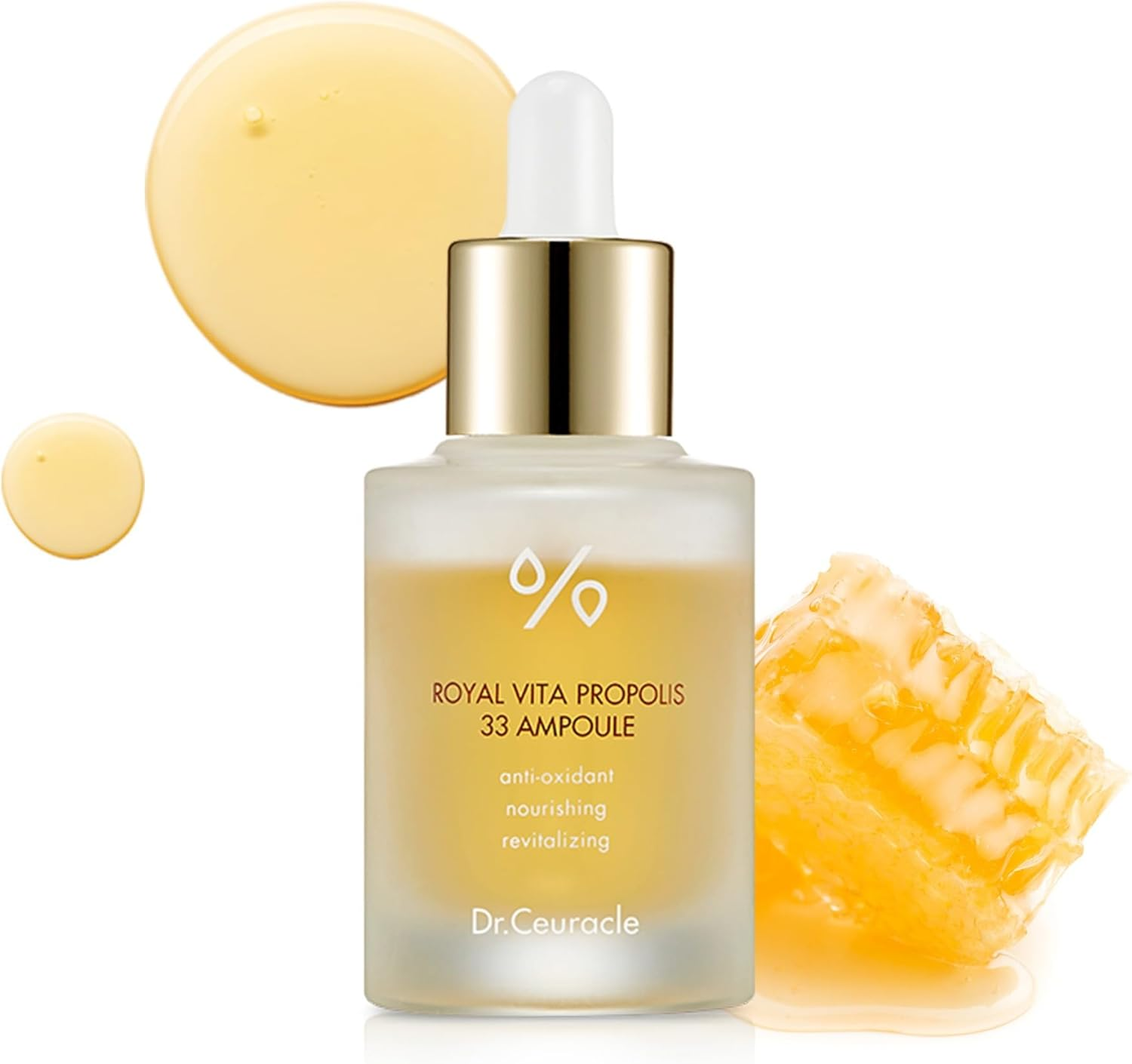 Honey Nourishing EssenceㅣRoyal Vita Propolis 33 AmpouleㅣKorean Skin Care Contains Royal Jelly Extract, PanthenolㅣEffective Vitamin Serum Strengthen the Skin Moisturizing, SoothingㅣDr.Ceuracle image number 4