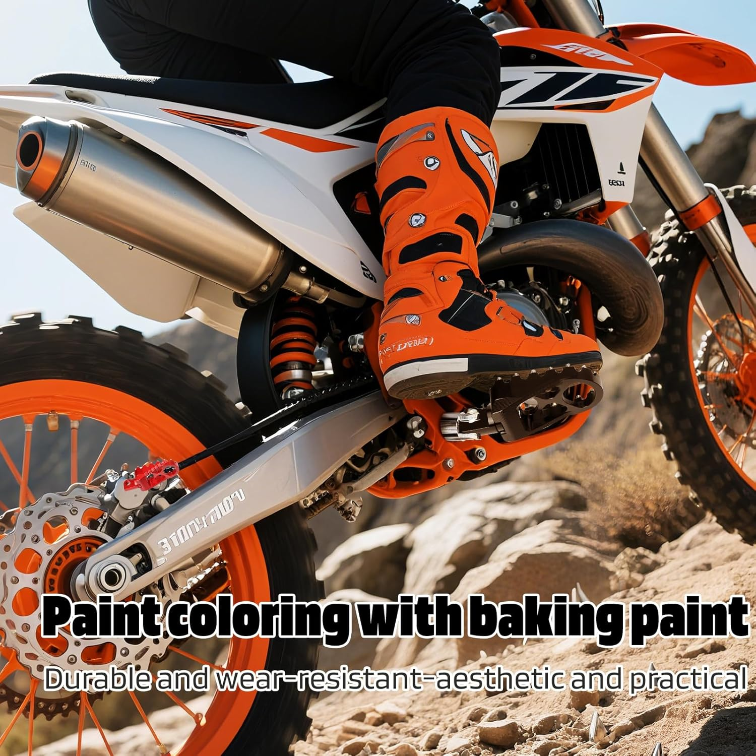 Pacify Motorcycle Foot Pegs,Aluminum Alloy CNC Dirt Bike Pegs 360&deg; Roating anti Slip Wide Bicycle Pedal Fit for Harley Dyna Sportster Fatboy Iron 883 Accessories (Black) image number 5