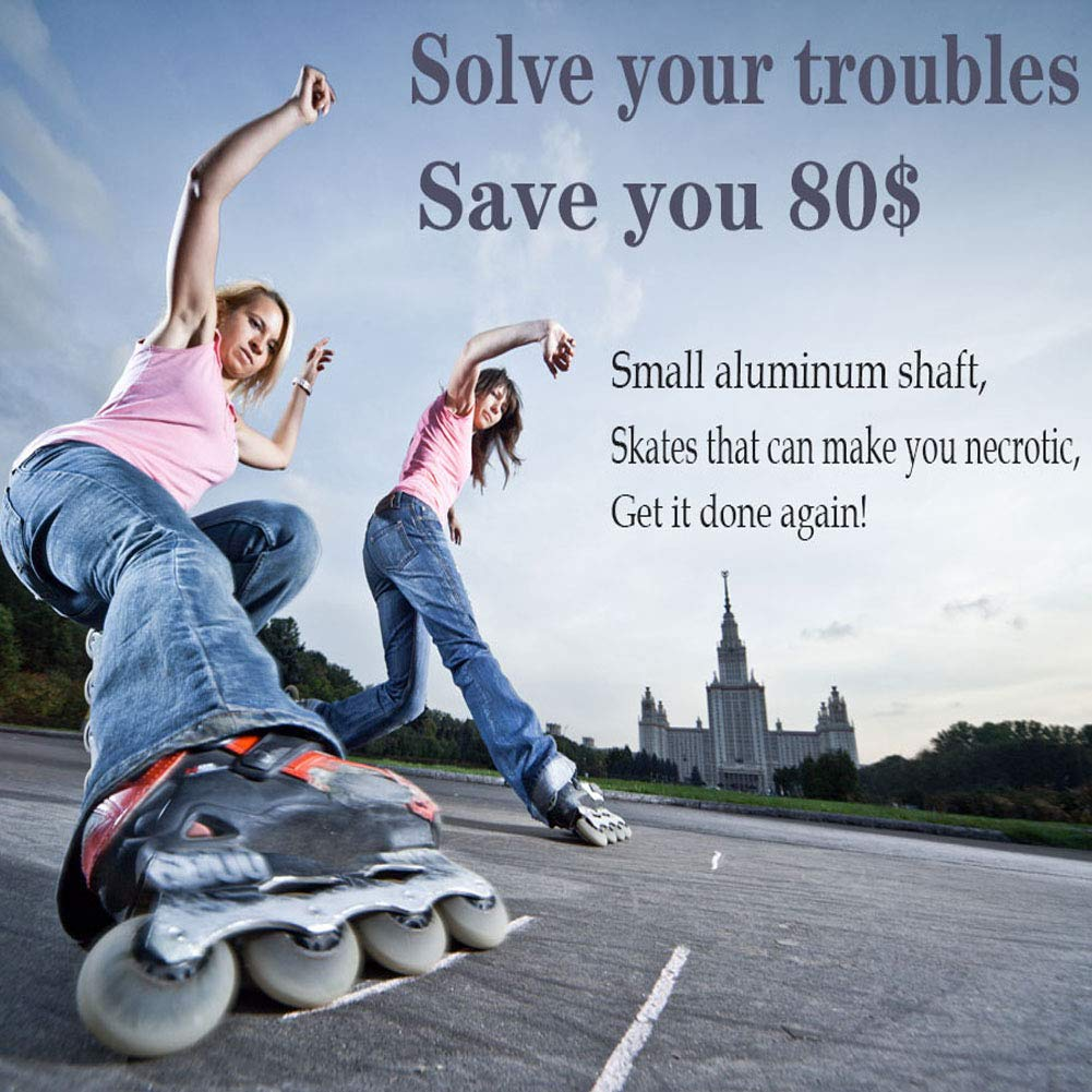 Aluminum Spacers Skates 8-Pack Spacers for 6Mm Axles Spacers (Silver) image number 1